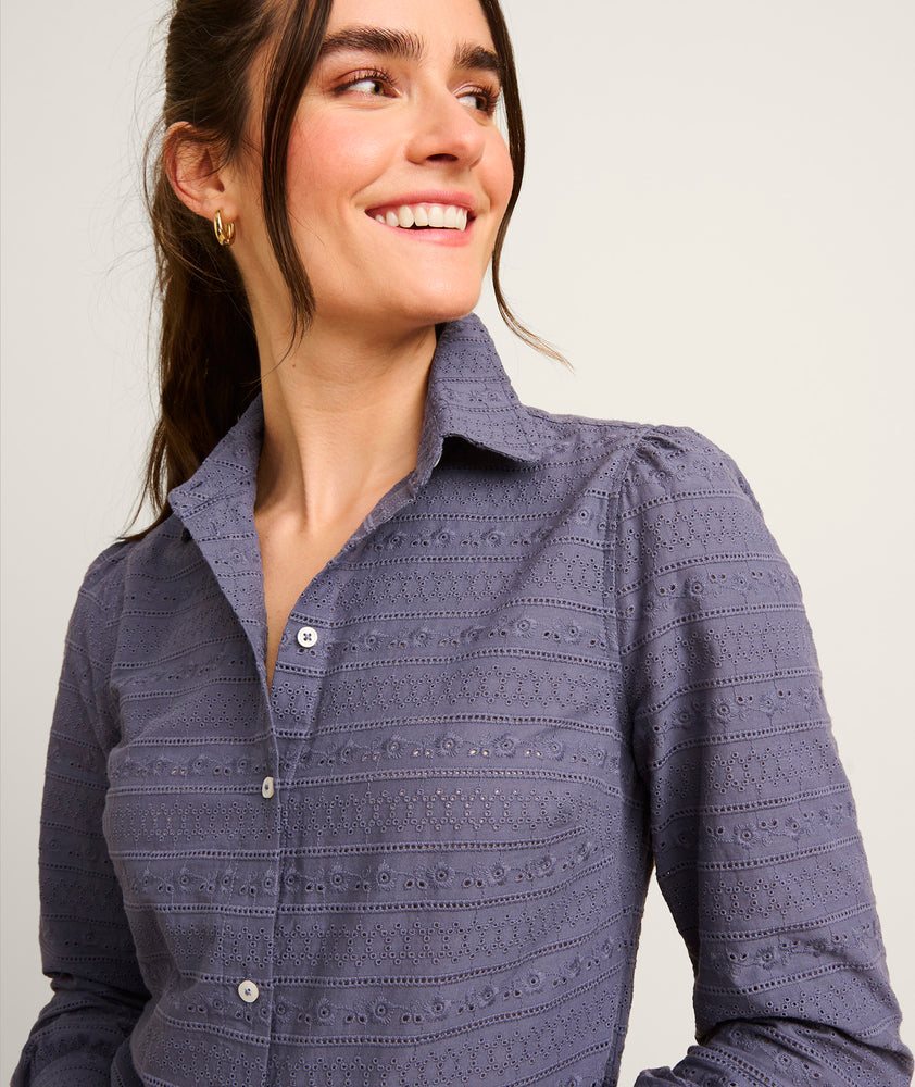 Cotton Eyelet Carmela Shirt