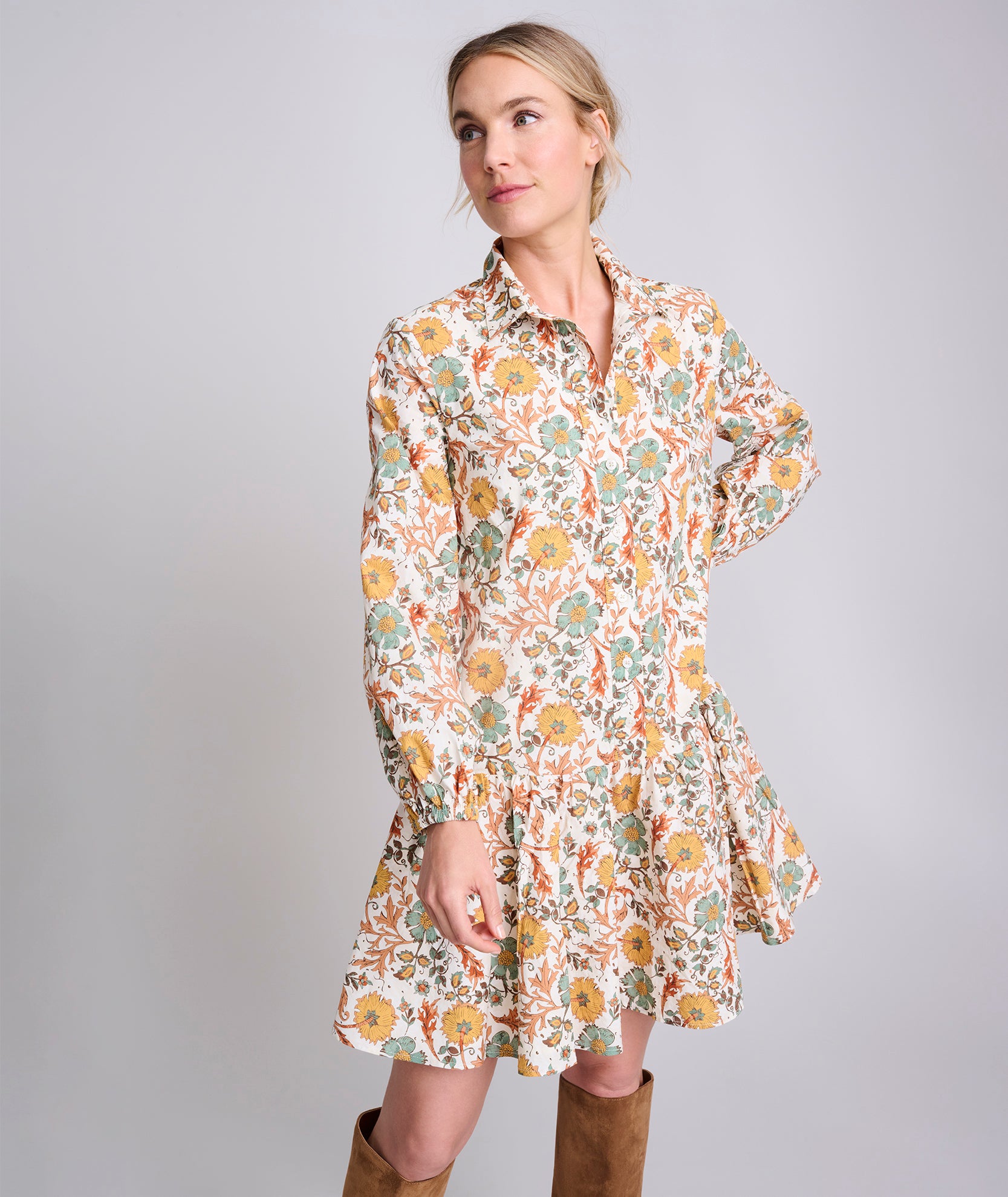 Untuckit Cotton A Line Maren Shirt Dress Final Sale