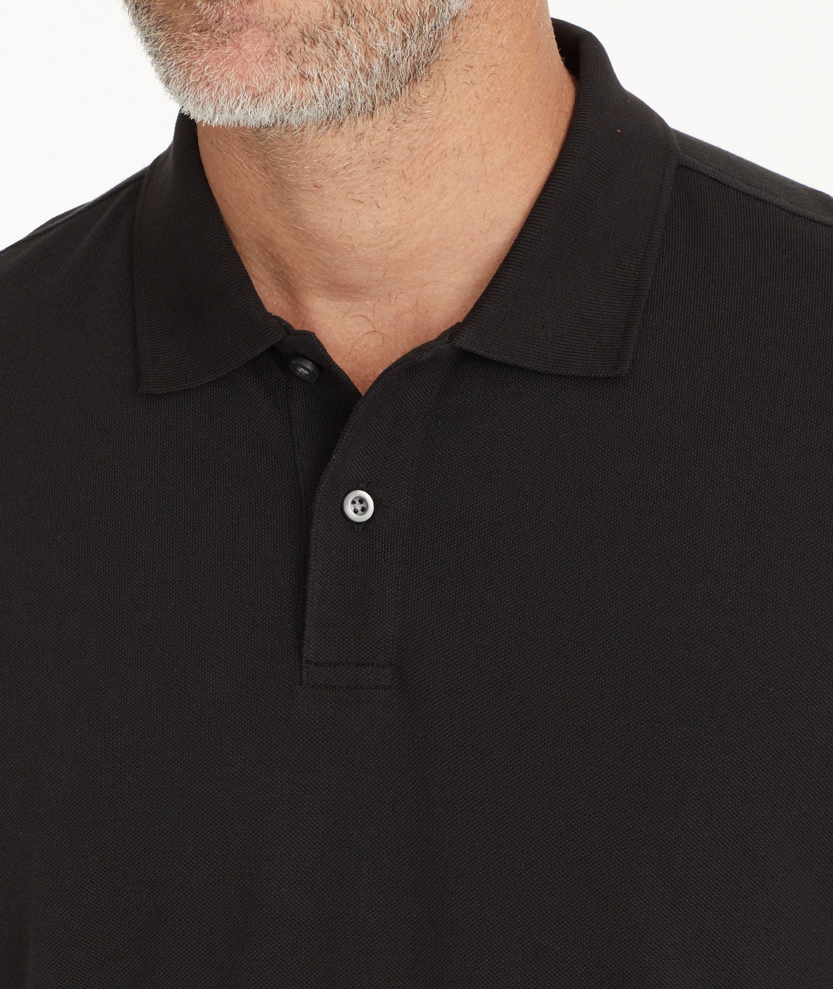 Black polo outlet button up