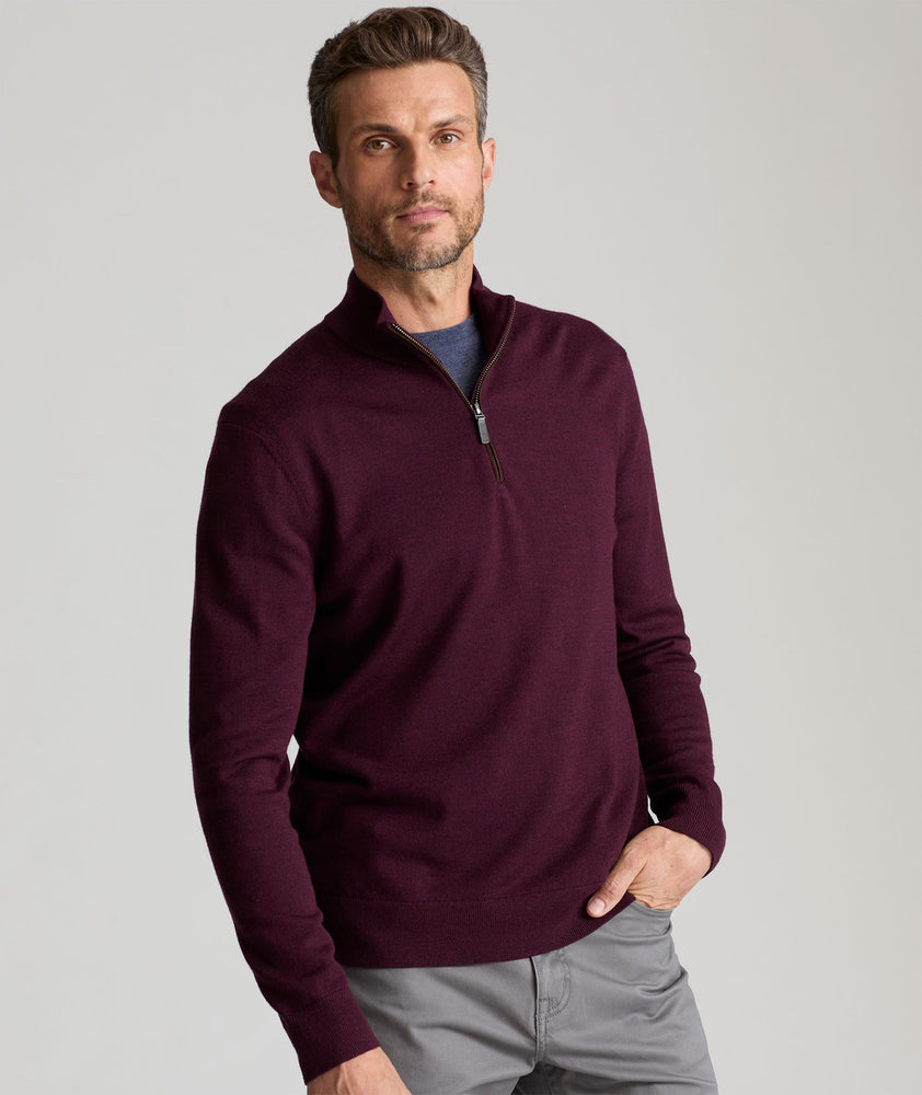 Model wearing an UNTUCKit Belguardo Sweater.