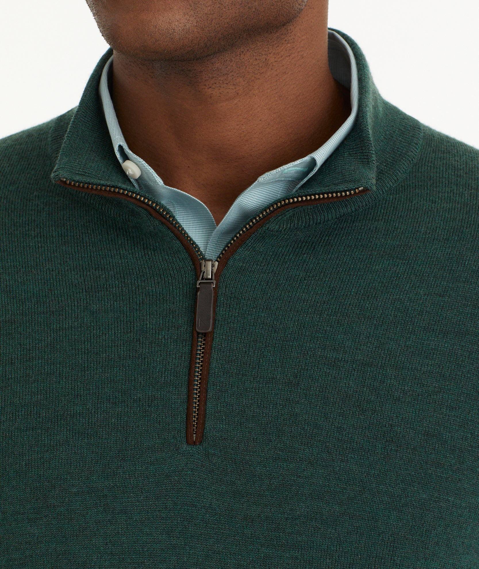 Merino Wool Quarter-Zip Sweater