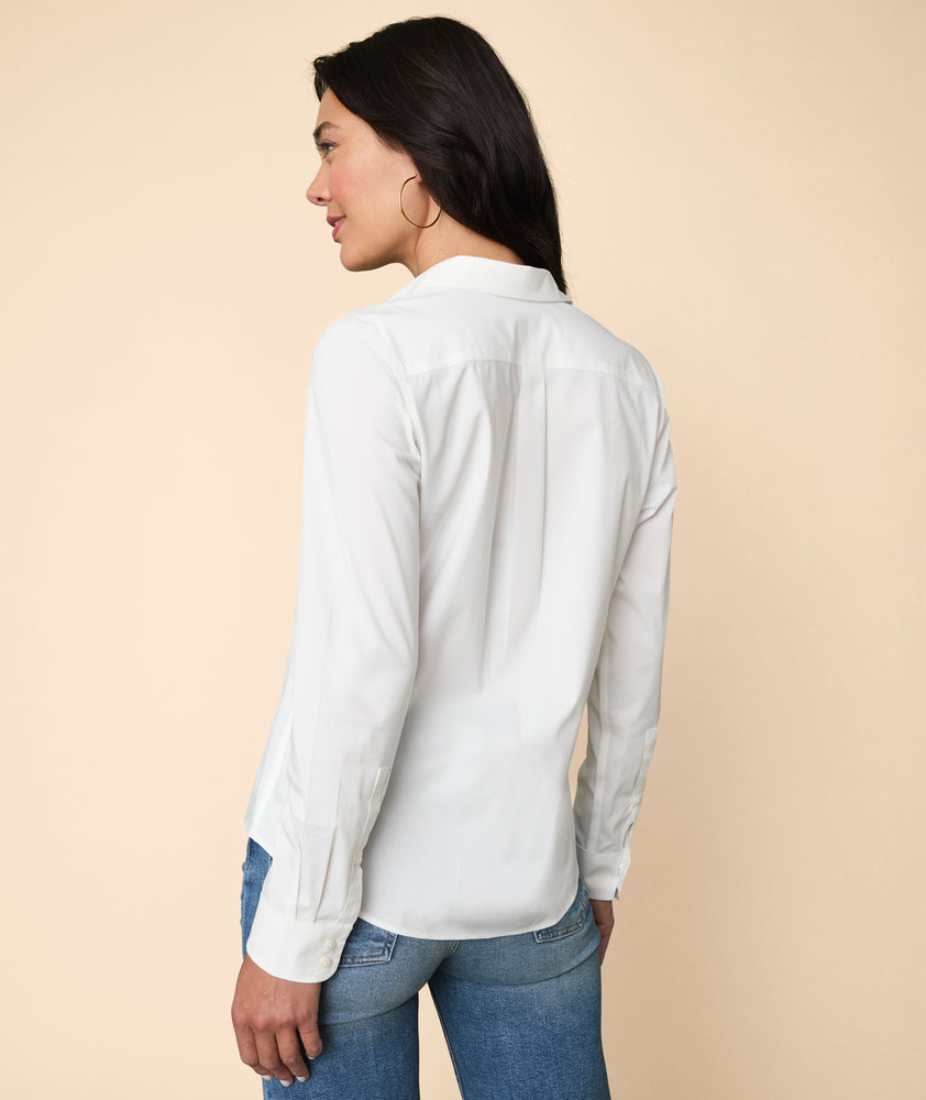 Women's White Long Sleeve Shirts