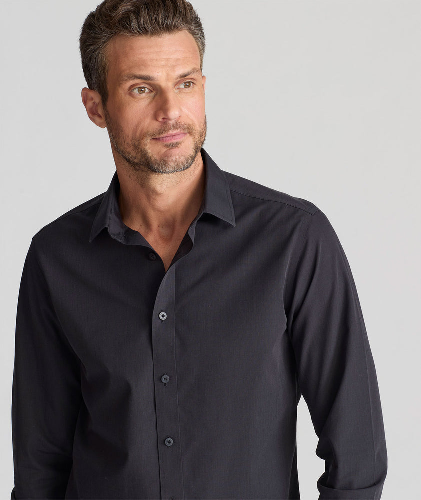 Wrinkle-Free Black Stone Shirt