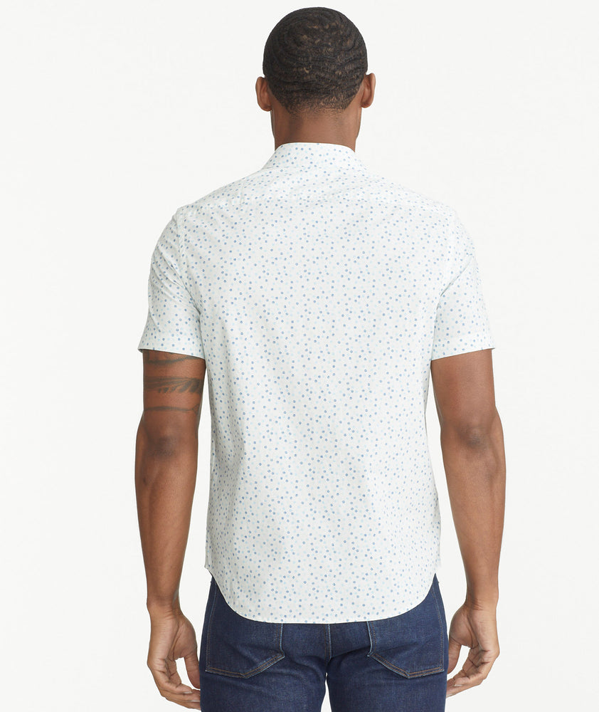 Cotton Stretch Short-Sleeve Dot Shirt - FINAL SALE