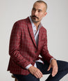 Model is wearing UNTUCKIt Italian Wool Cedric Bouchard Sport Coat. 