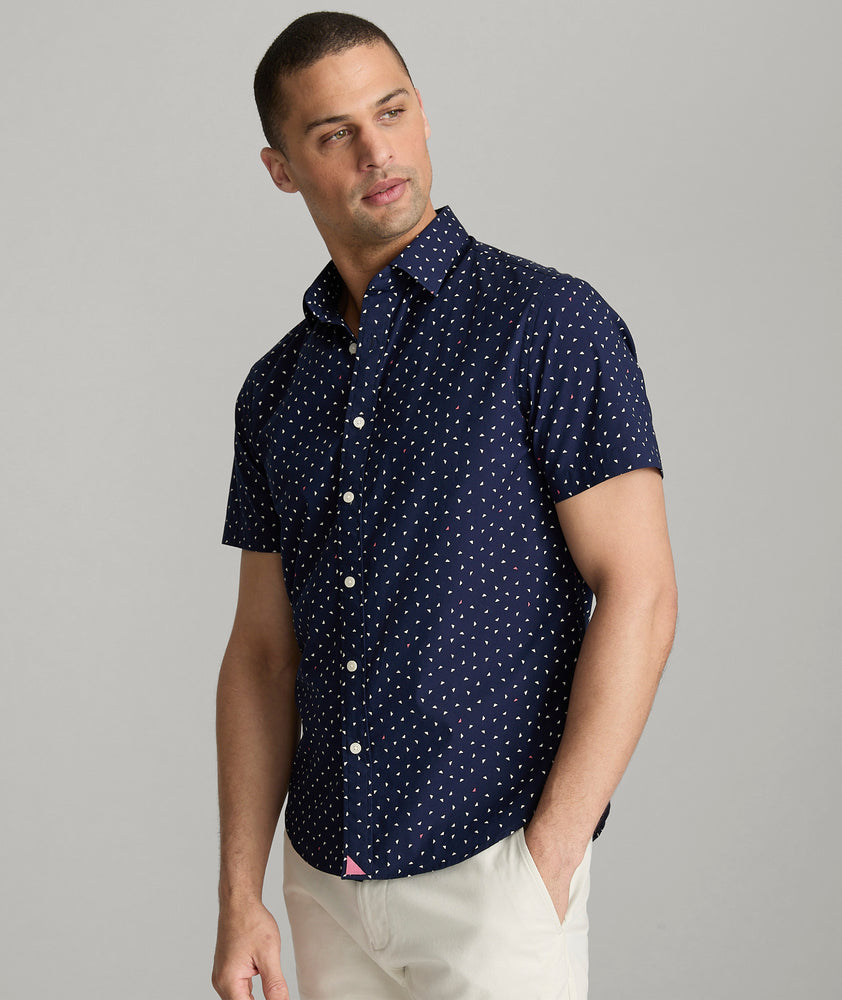 Stretch Cotton Short-Sleeve Childers Shirt