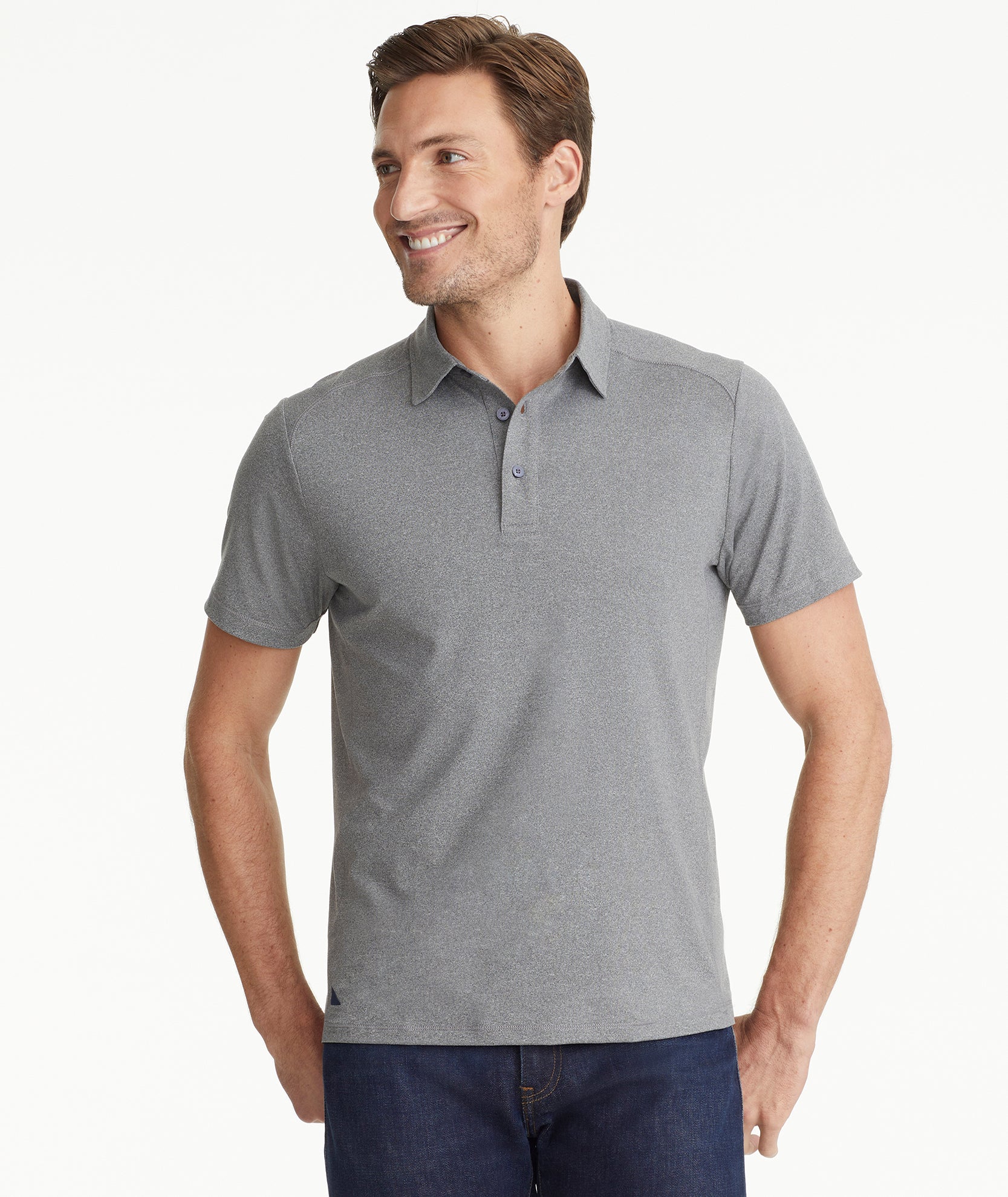 Grey on sale polo top