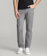 Model is wearing UNTUCKit 5-Pocket Chino Pants in Charcoal.