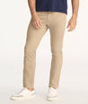 Model is wearing UNTUCKit 5-Pocket Chino Pants in Khaki.