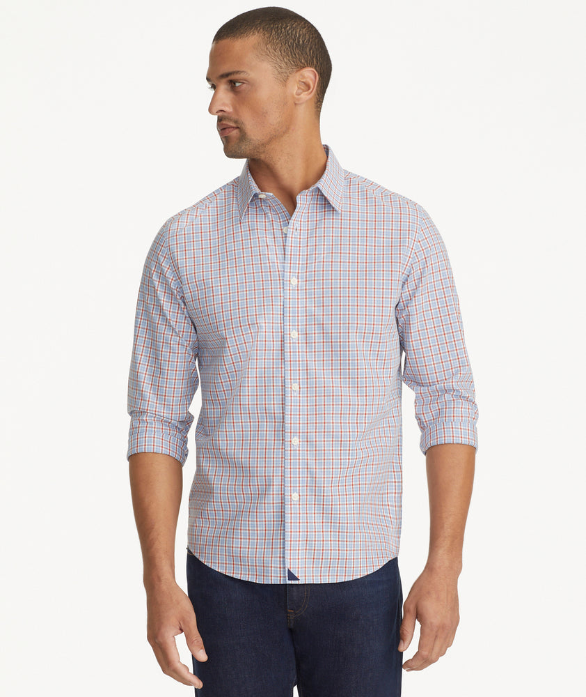 Wrinkle-Free Dutton Shirt Blue & Red Check | UNTUCKit