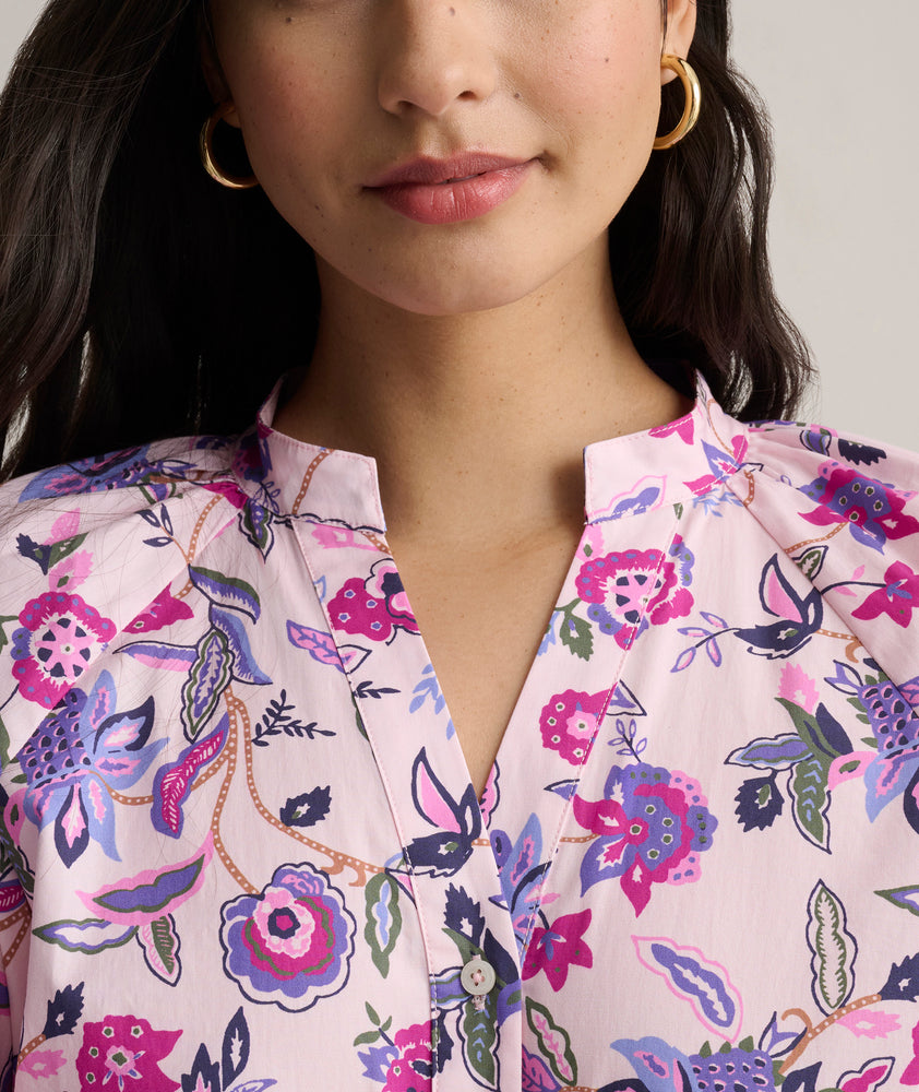 Stretch Cotton Paisley Elaine Shirt