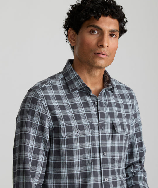 Organic Cotton Plaid Flannel Shirt