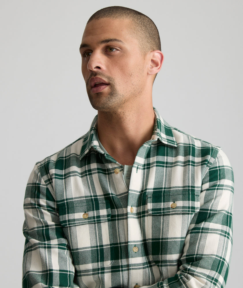 Organic Cotton Plaid Flannel Shirt