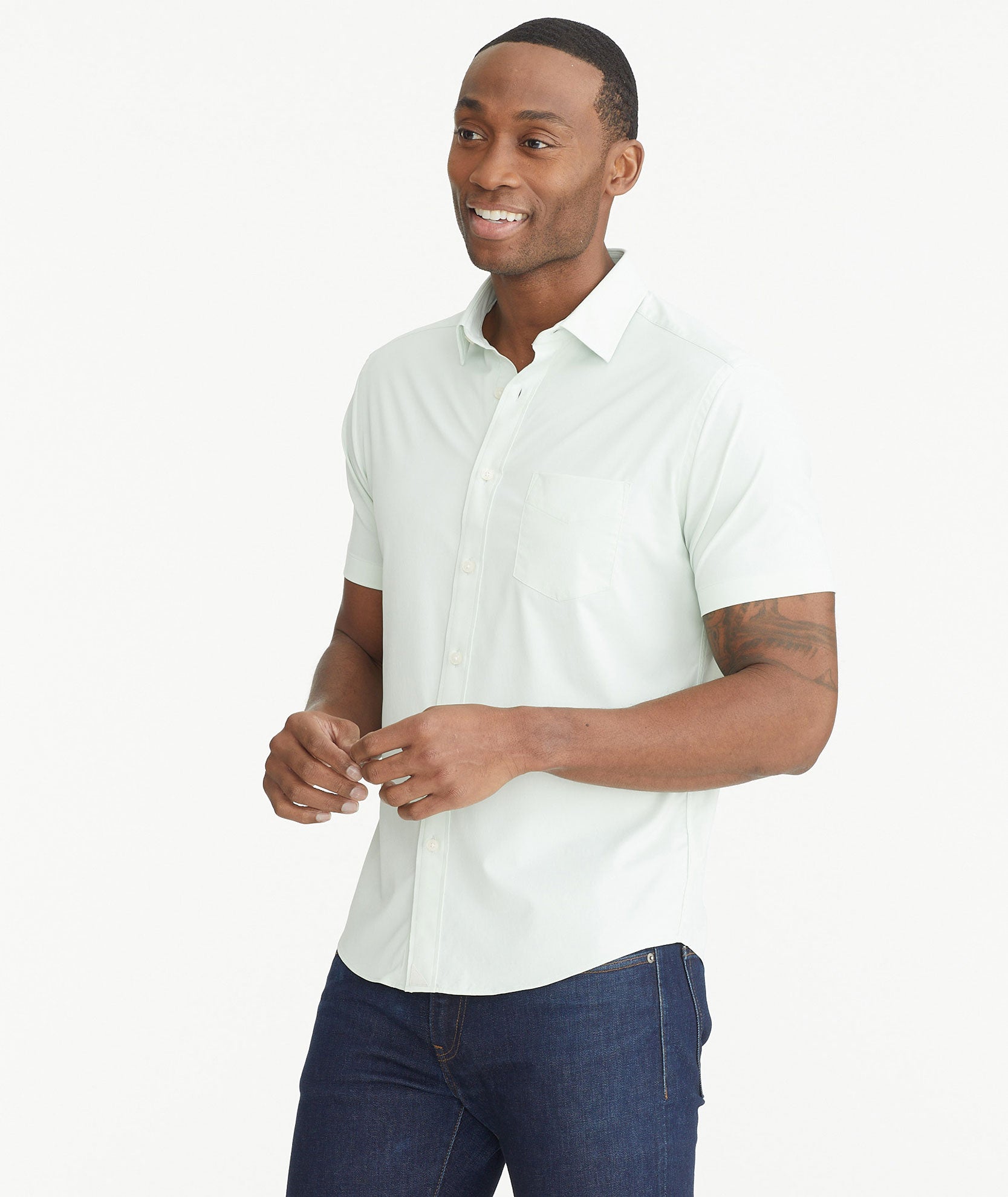 Wrinkle free sale short sleeve shirts