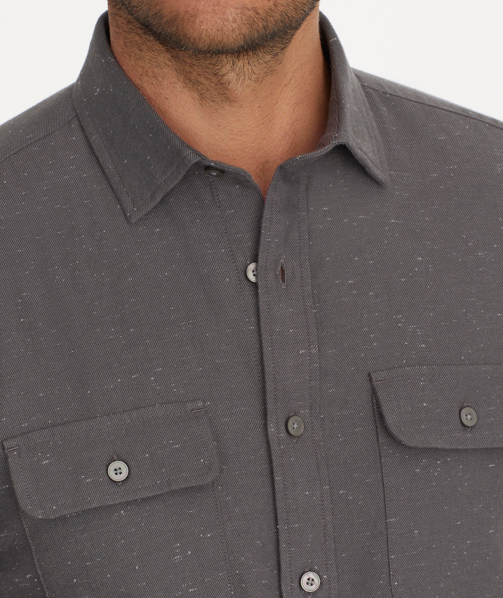 Cotton Chambray Shirt Fair Trade Certified™ | Gray Chambray | UNTUCKit