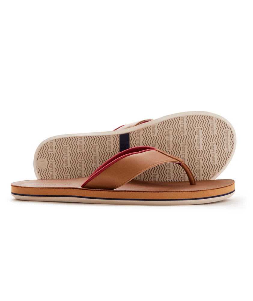 Hari Mari brown flip flops. 