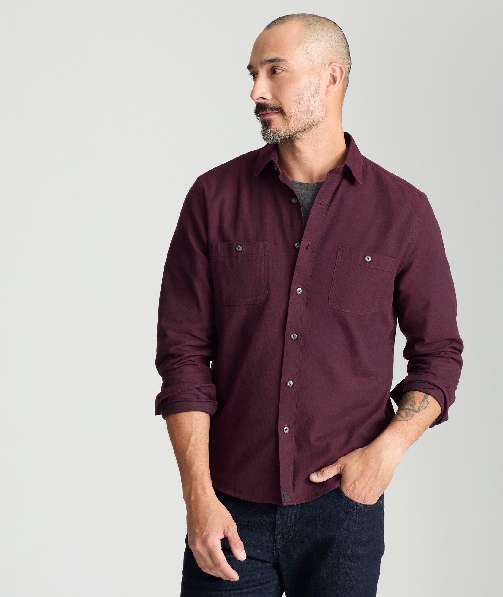 Mens maroon flannel shirt hotsell