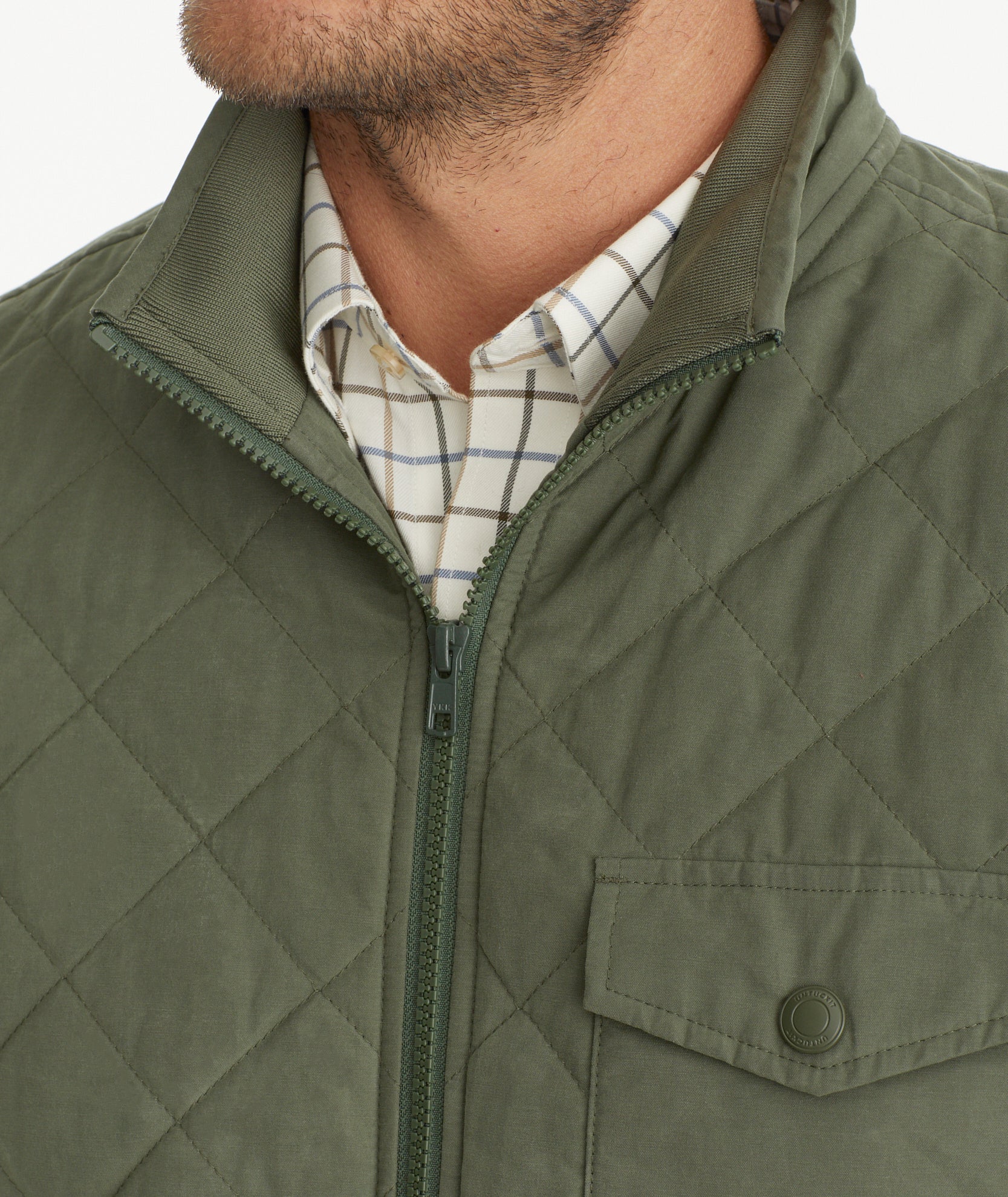 Water resistant outlet quilted coat