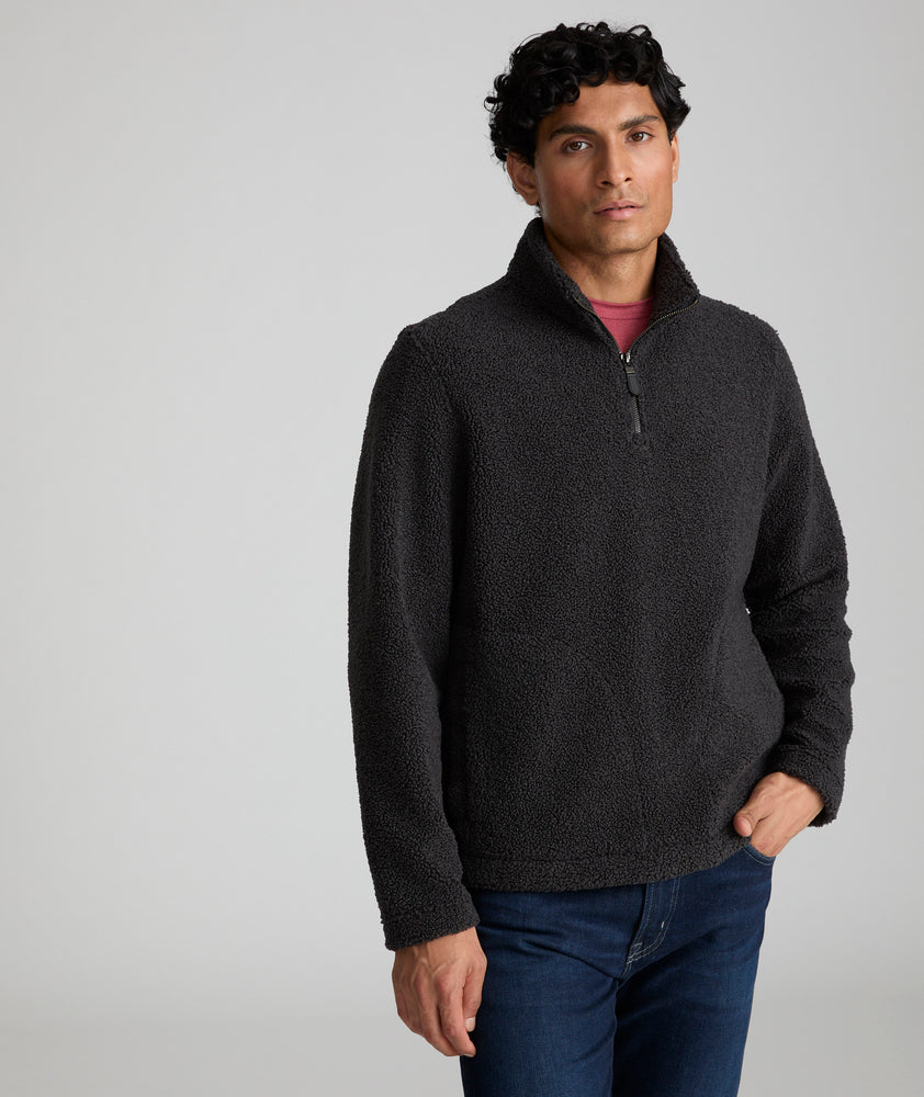 Sherpa Quarter-Zip Sweater