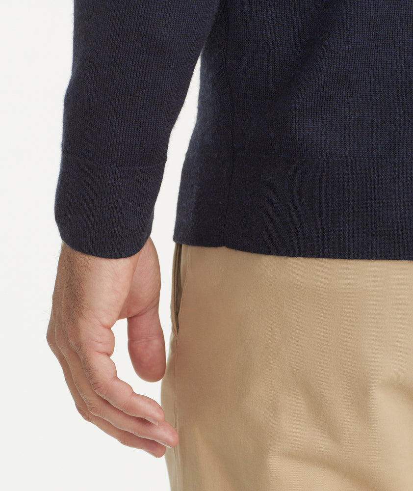 HSMQHJWE Men'S Sweater Elbow Patches Mens Woolen Sweater Mens