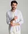 Stretch Cotton-Linen Sanders Shirt