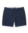 Model wearing UNTUCKit Navy 7" Chino Shorts