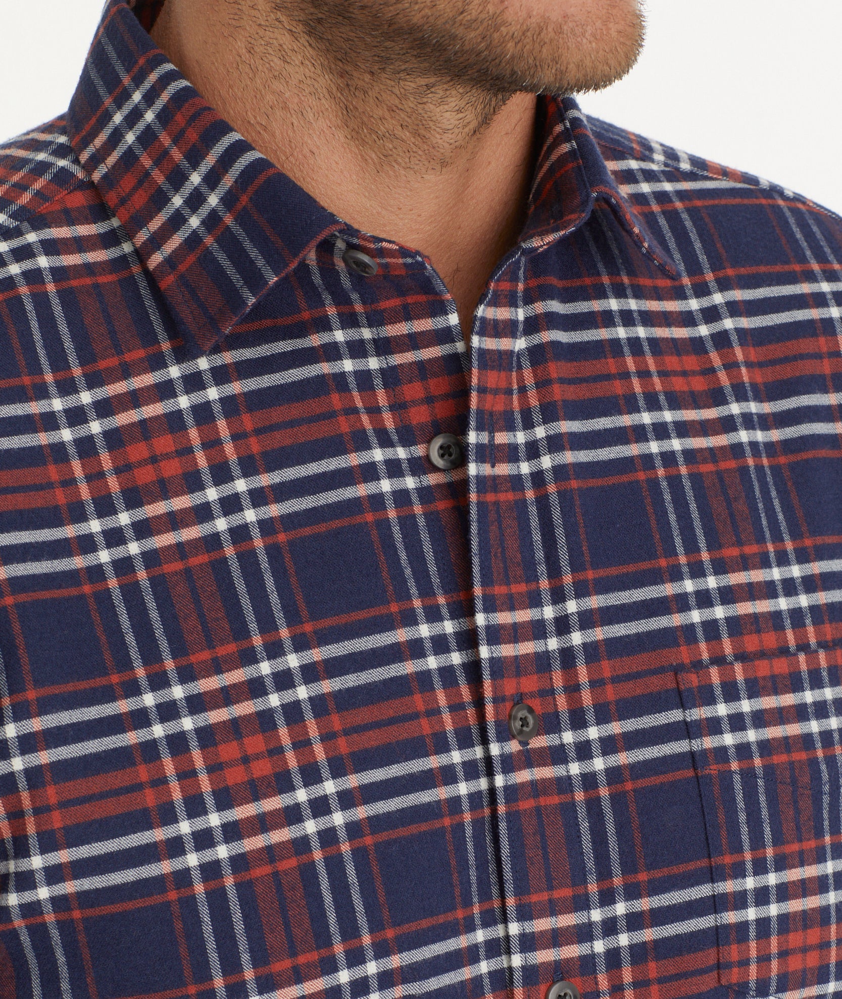 Wrinkle-Free Performance Flannel Trezari Shirt