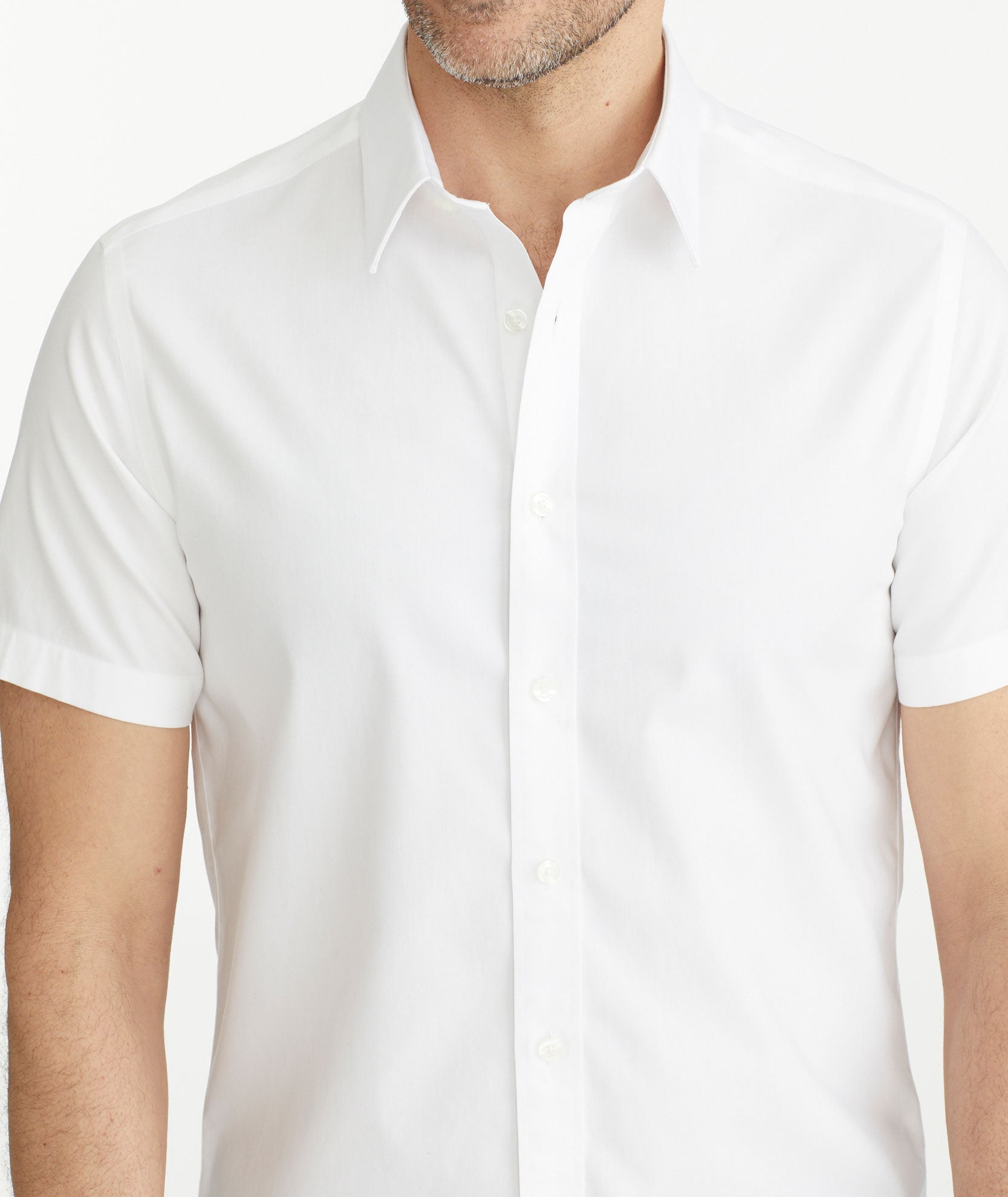 Wrinkle-Free Short-Sleeve Las Cases Shirt White | UNTUCKit