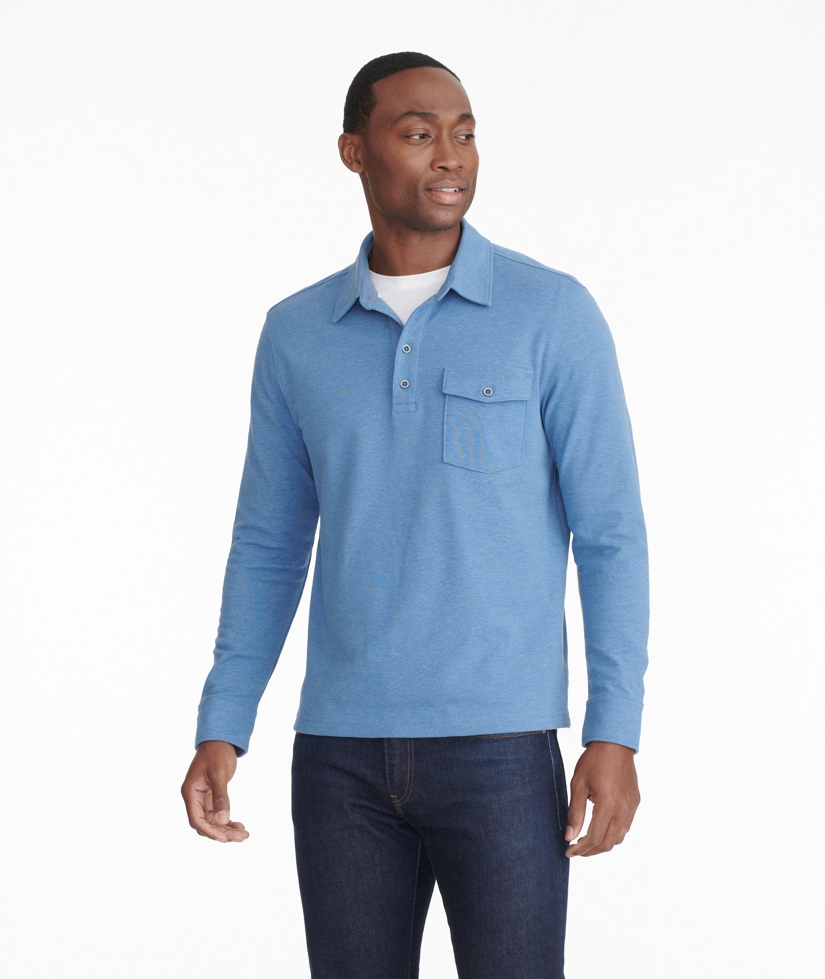 Untuckit long outlet sleeve polo