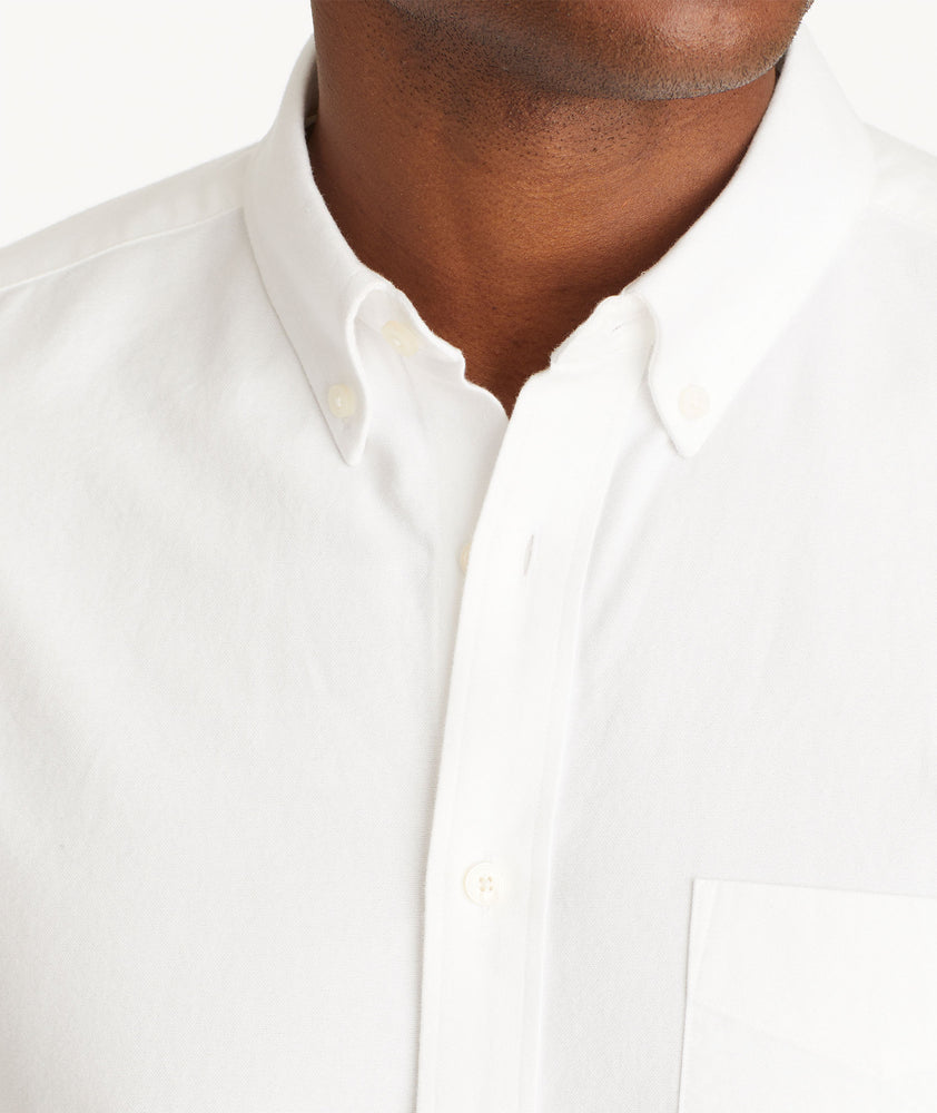 Oxford Picardan Shirt White | Garment Washed | UNTUCKit