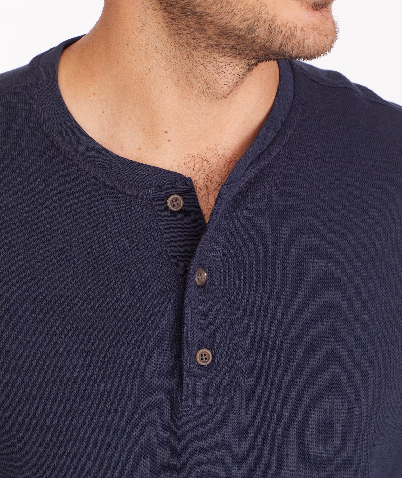 Mens henley sweatshirt hot sale