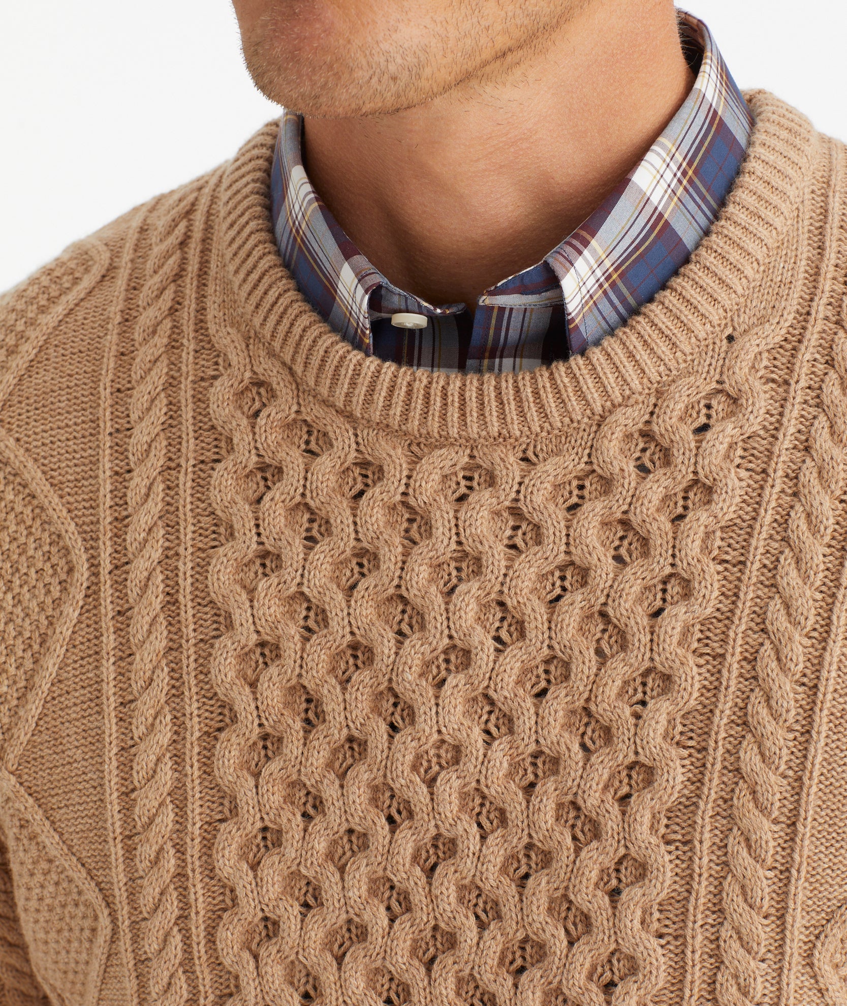 Crew neck knit sweater hotsell